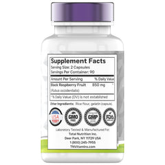 Close-up of Black Raspberry Capsules