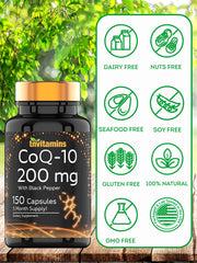 Non-GMO USA-made label and allergen-free icons