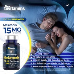 tnvitamins Melatonin nightstand scene for easy nightly use.