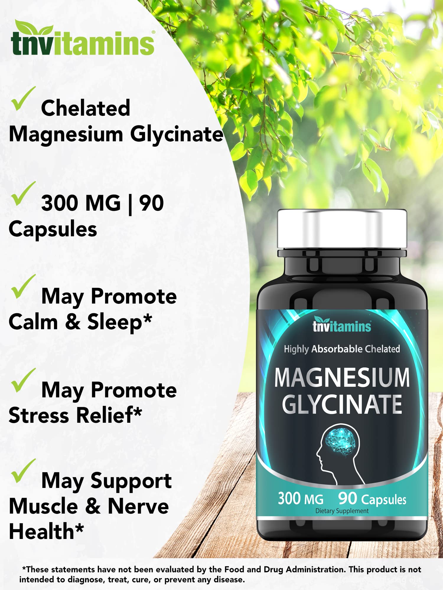 Magnesium Glycinate powder ingredients label