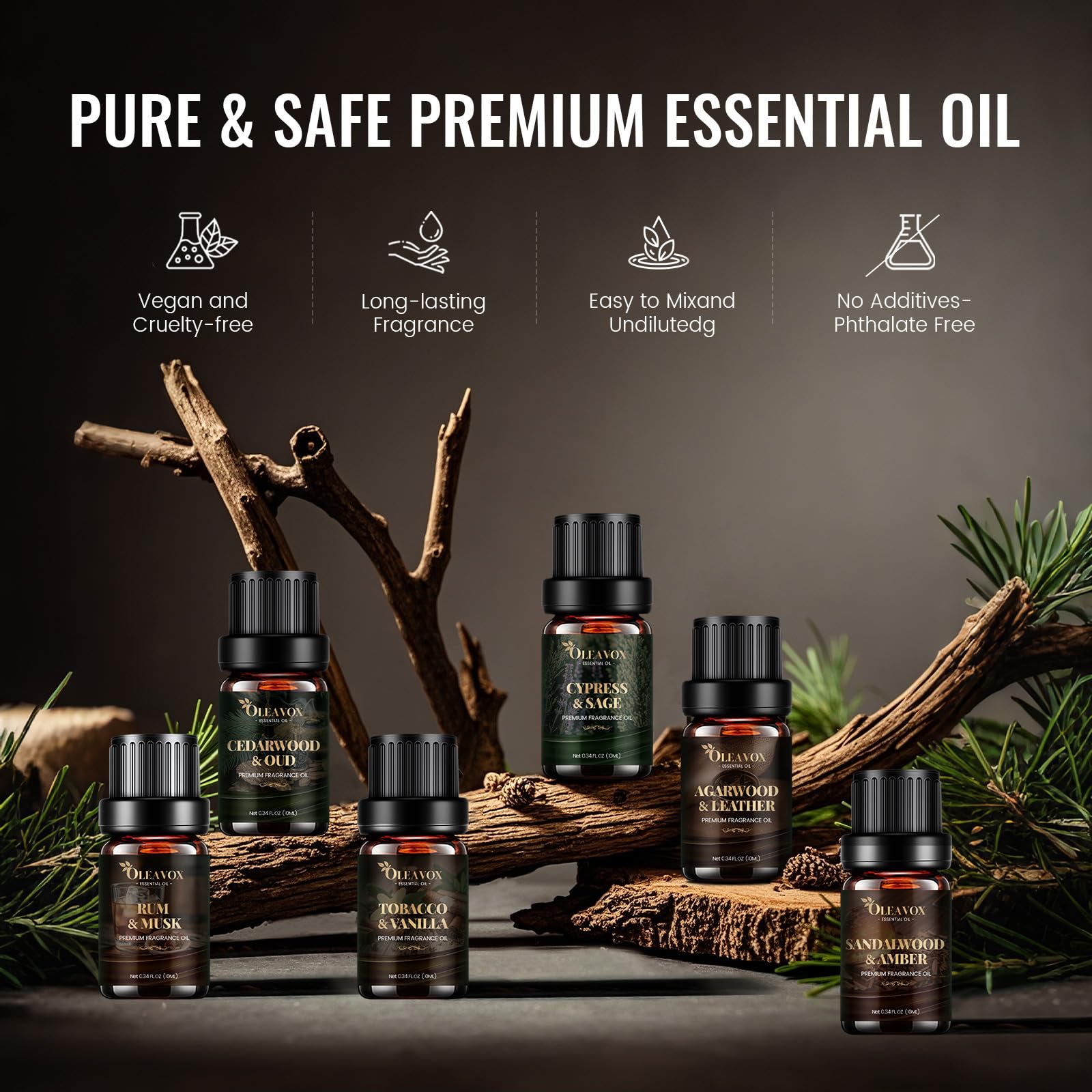 Tobacco & Vanilla fragrance oil bottle (10ml)