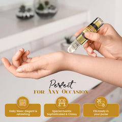 Amber glass bottle of tobacco vanilla body oil