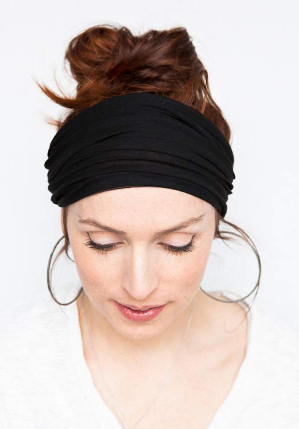 Tobeffect 6-pack black turbans for everyday outfits and gifting.