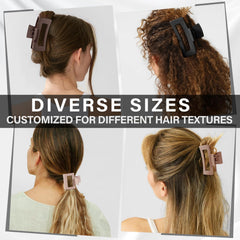 TOCESS hair claw clip giant two-piece set for big styles and looks