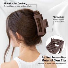 TOCESS hair claw clip medium two-piece set suits medium hair textures