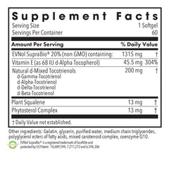 Close-up of Tocomin SupraBio tocotrienols softgels
