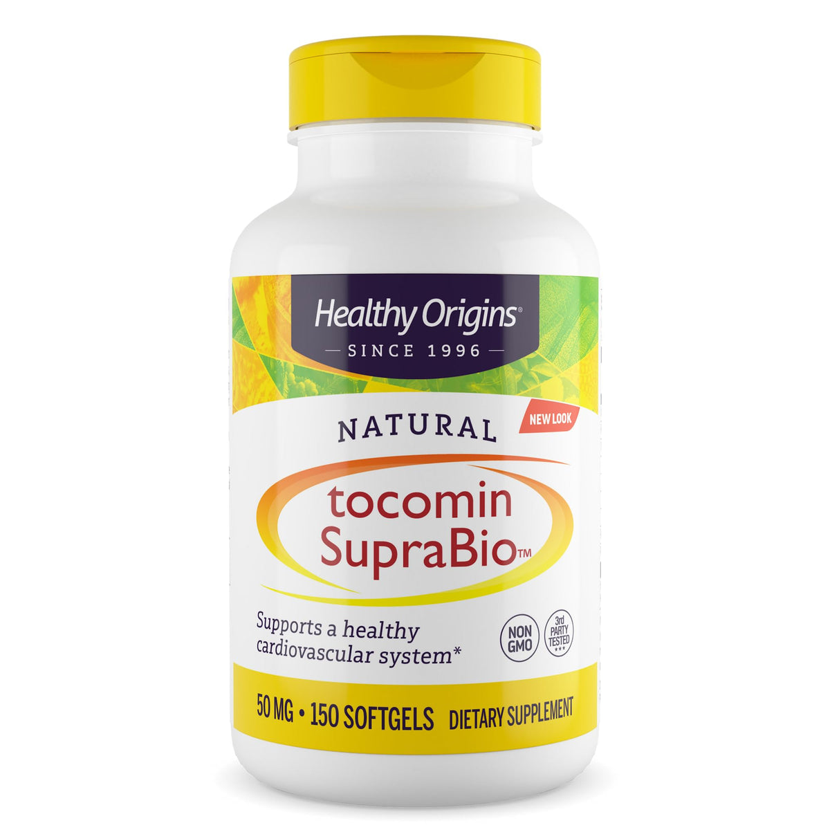 Bottle of Healthy Origins Tocomin SupraBio Tocotrienols 50 mg