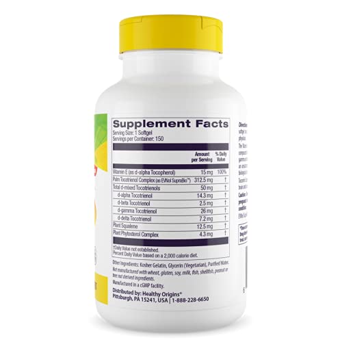 Close-up of Tocomin SupraBio label showing full Vitamin E spectrum