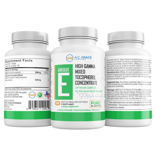 Close-up of Mixed Tocopherols Concentrate Softgels