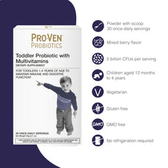 Toddler digestion and immune support with essential vitamins