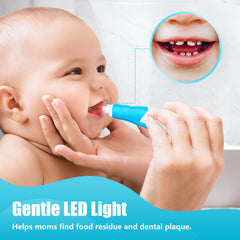 Four replacement brush heads for toddler electric toothbrush
