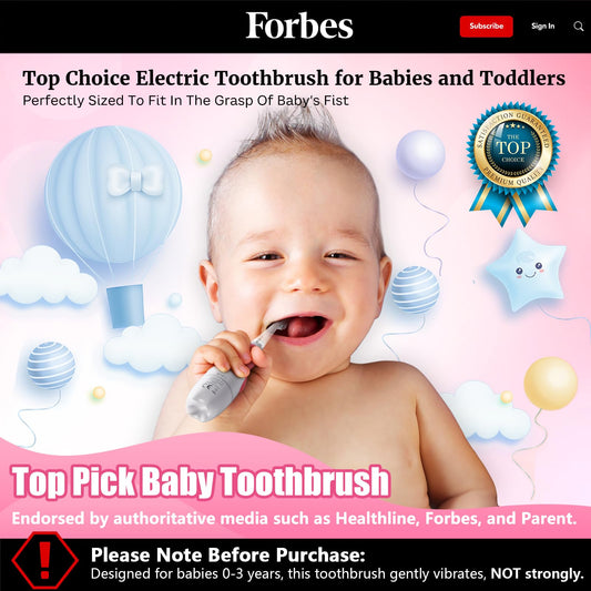 Close-up of pink toddler toothbrush bristles