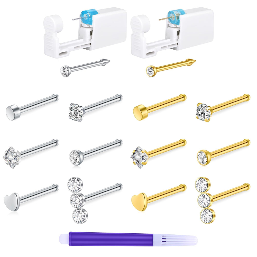 TOKRING nose piercing kit two-pack gun image for at-home use