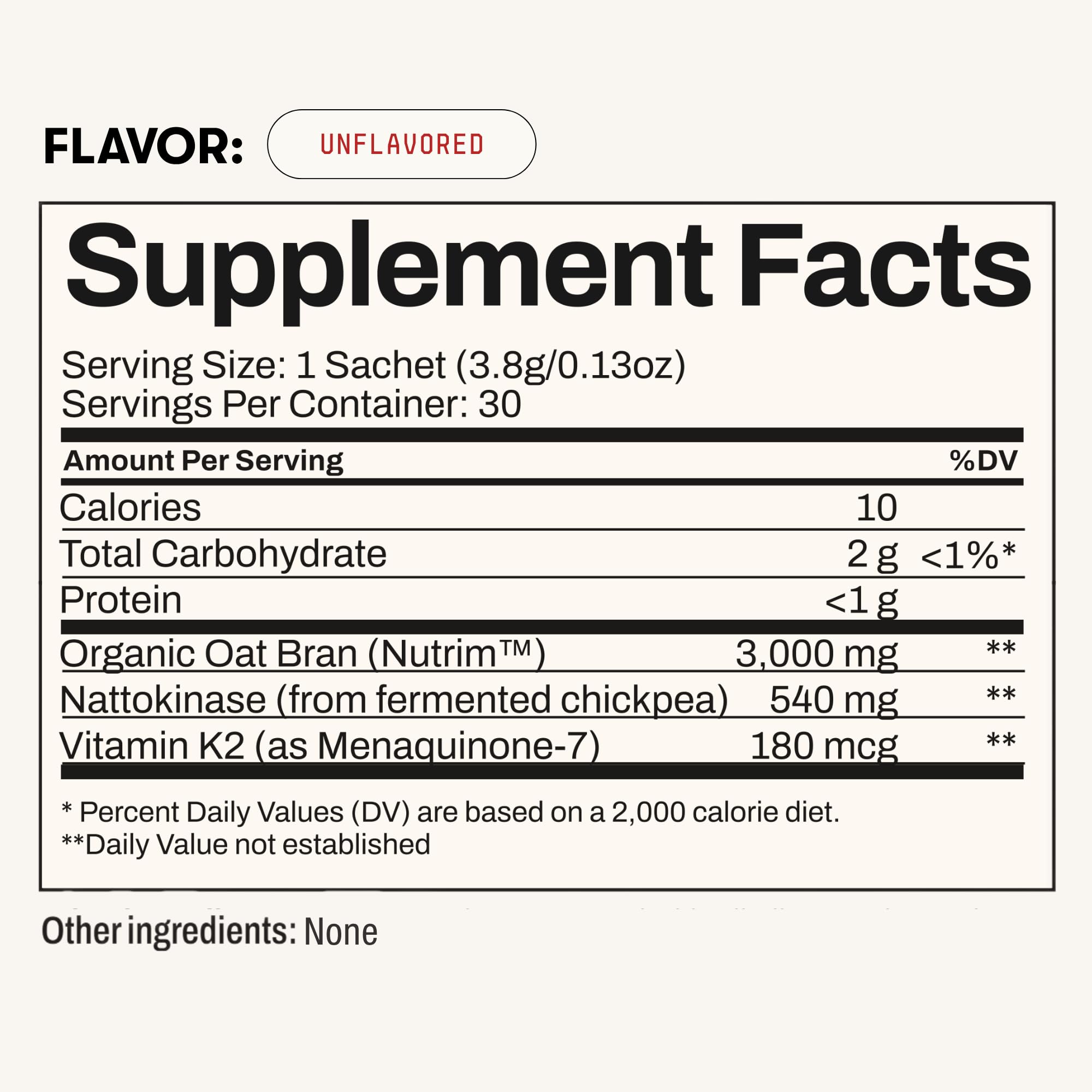 Organic oat beta-glucan 3 g per serving illustration