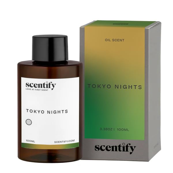 Tokyo Nights aroma oil refill bottle in amber glass (100ml)