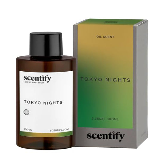 Tokyo Nights aroma oil refill bottle in amber glass (100ml)