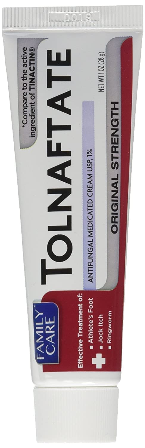 Tolnaftate 6-pack cream tubes for convenient antifungal relief at home.