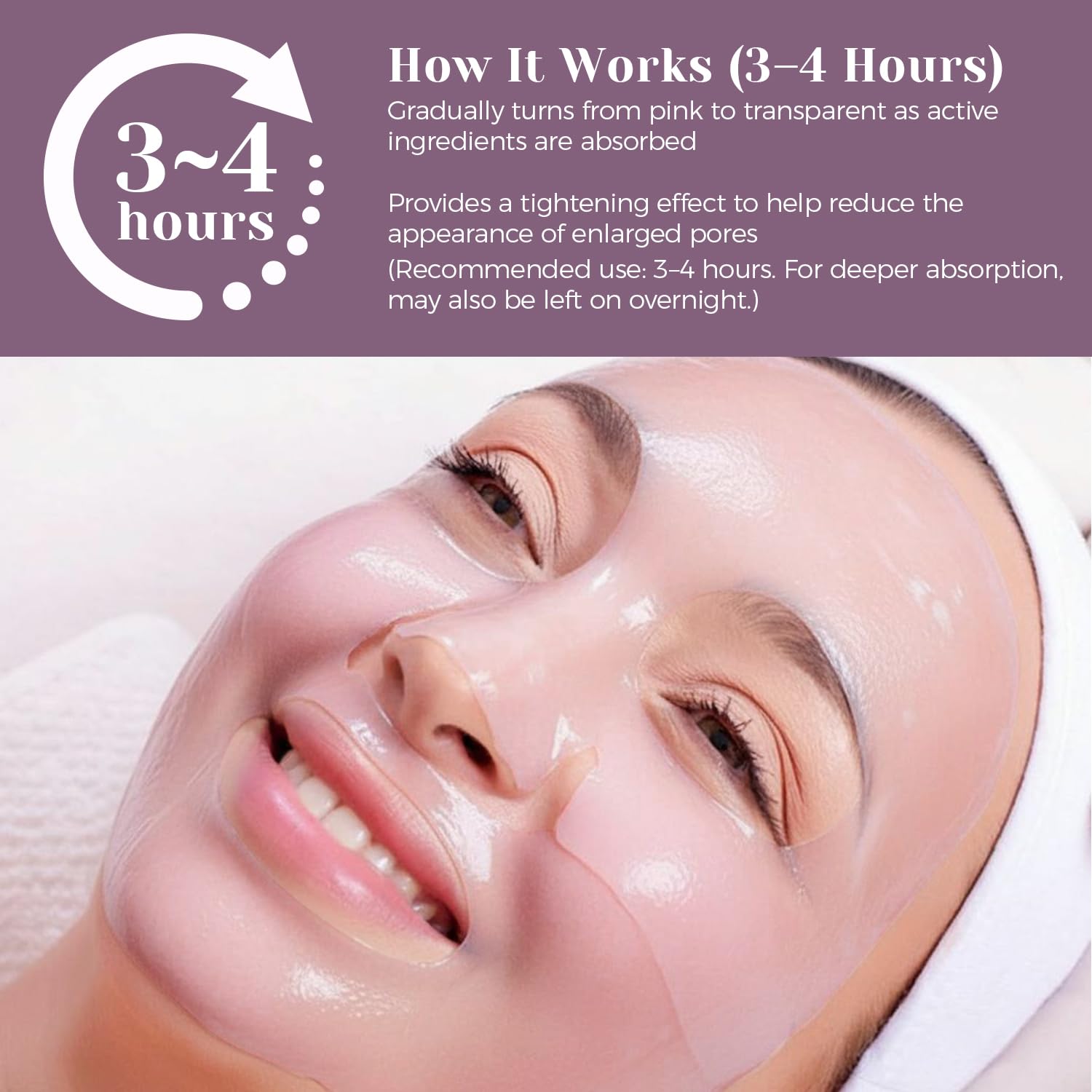 Tolureviah sheet mask on face for instant radiance