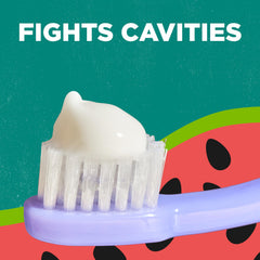 Tom's of Maine logo on the toothpaste package