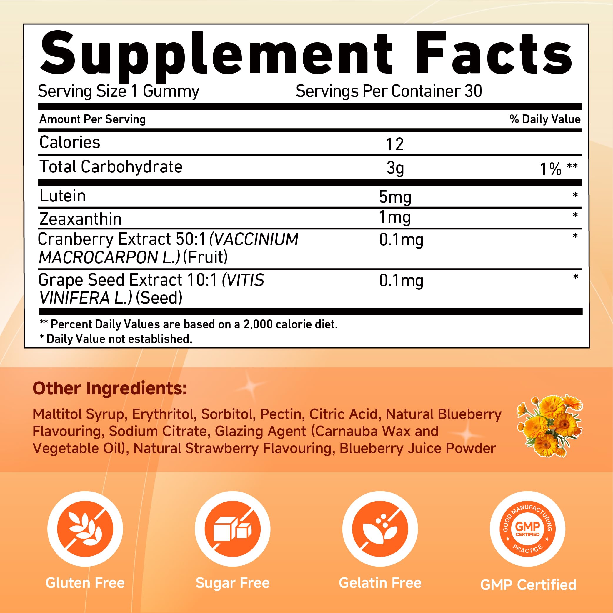 Gummy vitamins emphasizing blue light protection