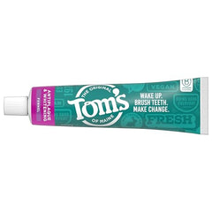 Product packaging for Tom's of Maine Antiplaque Whitening toothpaste fennel 4.5 oz