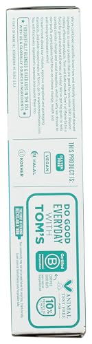 Recyclable toothpaste tube with blue recycling flag