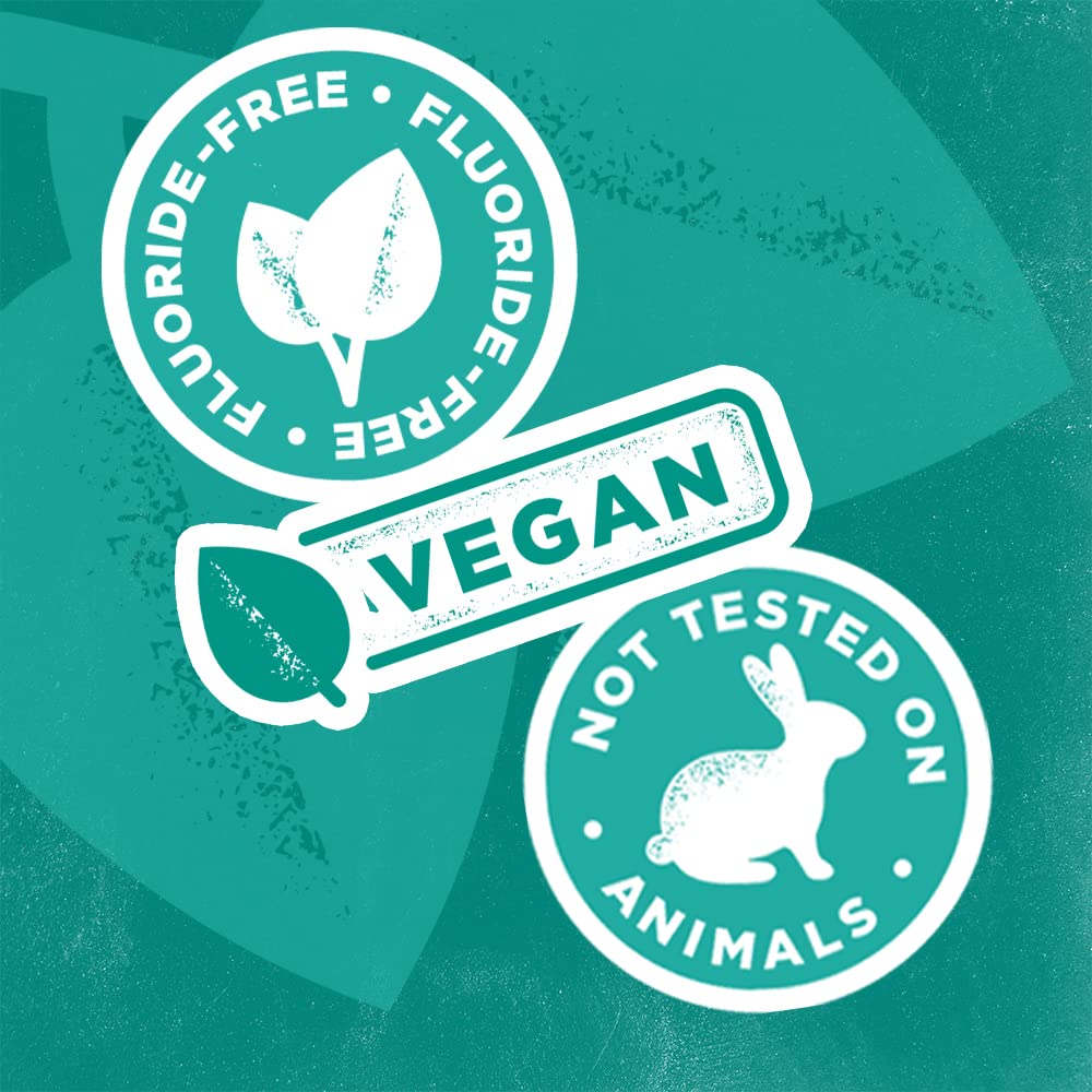 Eco-friendly packaging badge on Tom's of Maine toothpaste
