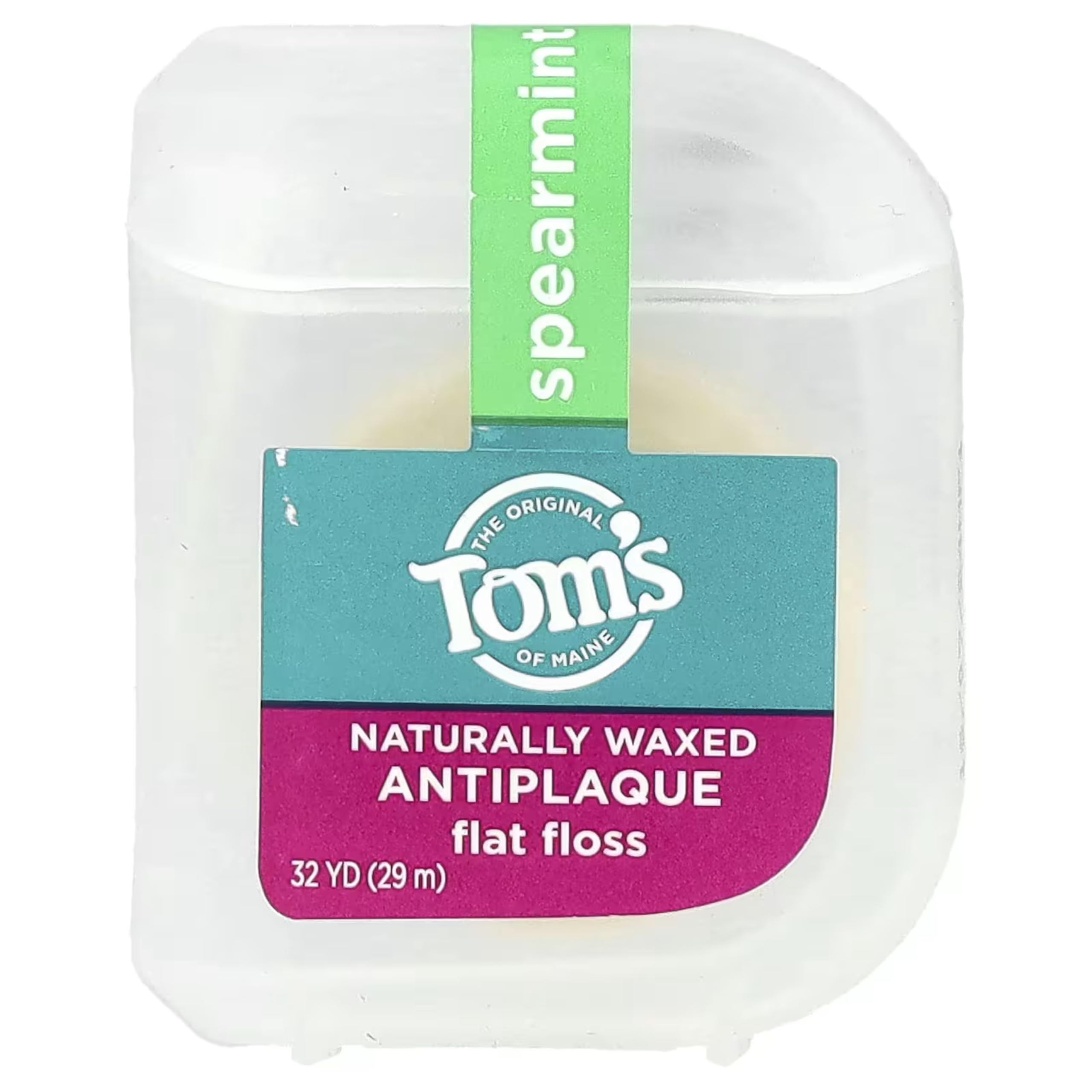 Close-up of the flat floss shape