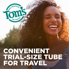 Antiplaque and whitening toothpaste from Tom's of Maine, peppermint flavor, 1 oz tube