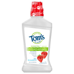 Tom's of Maine Silly Strawberry kids mouthwash 16oz bottle front view