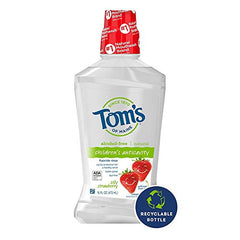 Label of Tom's of Maine Silly Strawberry kids mouthwash