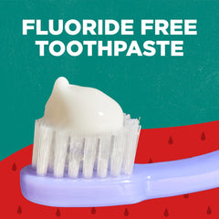 Tom's of Maine toothpaste label showing ages 2+ for kids