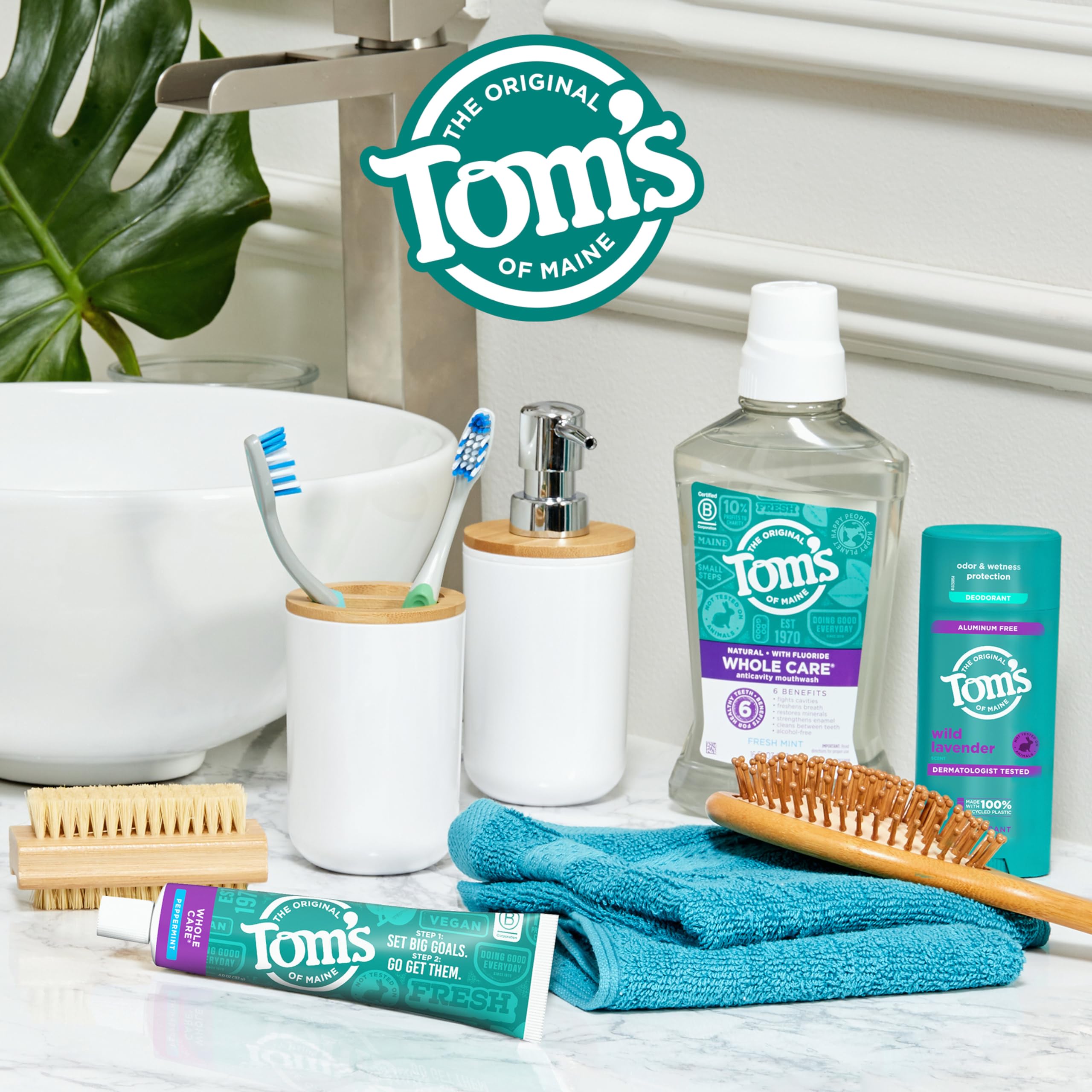 Packaging may vary note for Tom's of Maine toothpaste