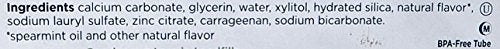 Graphic showing antiplaque action of Tom's of Maine toothpaste