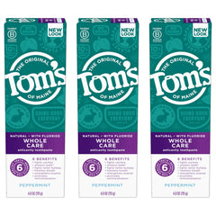 Using Tom's of Maine toothpaste from the tube