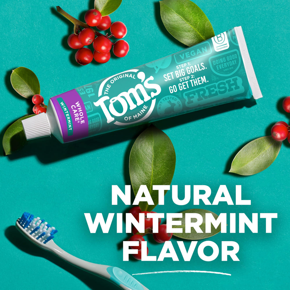 Tom's of Maine Whole Care natural ingredients label