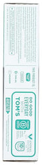 Label close-up of Tom's of Maine Whole Care toothpaste
