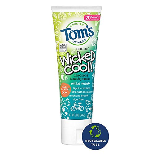 Three 4.2 oz toothpaste tubes arranged for kids