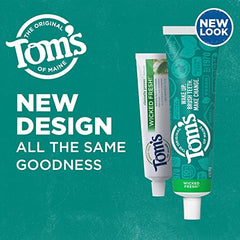 Tom's of Maine Wicked Fresh Spearmint toothpaste 4.7 oz 2-pack back view