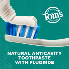 Close-up of a 4-ounce tube of Tom's of Maine Whole Care Wintermint toothpaste