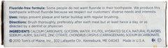 Cruelty-free and B-Corp logos on toothpaste packaging