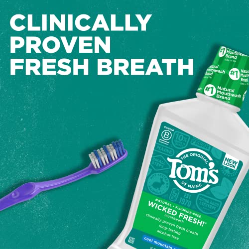 Cool Mountain Mint mouthwash label detail