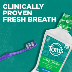 Six-pack display of Tom's of Maine mouthwash