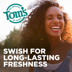 Zinc odor neutralization highlighted on mouthwash packaging
