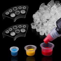 TONBAO tattoo ink caps 600pcs, varied sizes for efficient studio workflows.