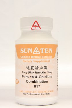 Tong Qiao Huo Xue Tang herbal formula capsules (Persica and Cnidium), 100 capsules at 500mg each