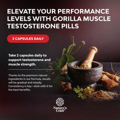 Tongkat ali and maca root supplement close-up