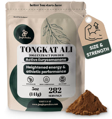 Tongkat Ali powder 200:1 extract in a 5 oz jar