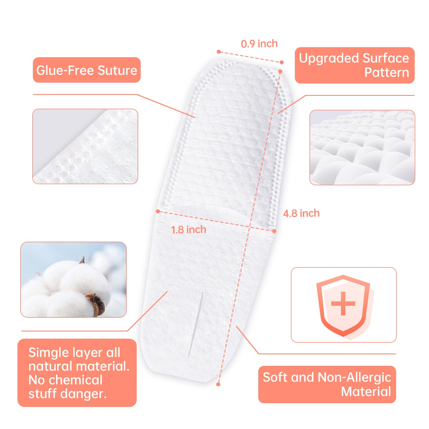 Close-up of Tongueclear baby dry wipe for 0-36 months