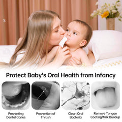 0-36 months baby oral care with Tongueclear wipes
